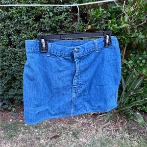 Vintage time and time again Jean skirt size M